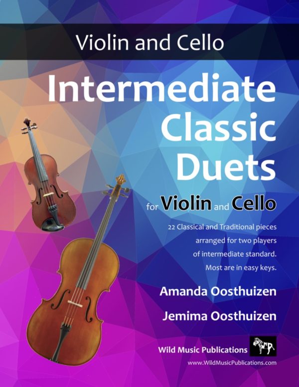 Intermediate Classic Duets For Violin And Cello Wild Music Publications 2237