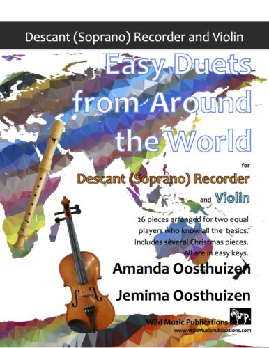 Easy Duets from Around the World for Descant Recorder and Violin