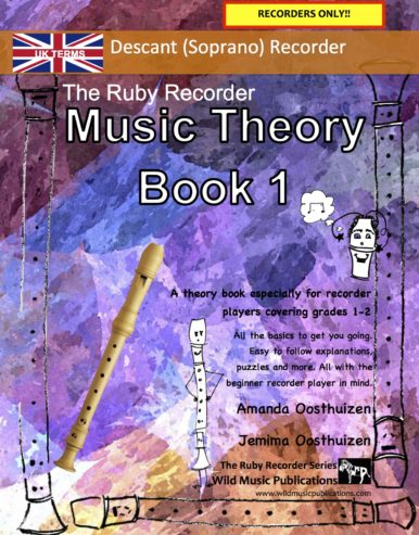 The Ruby Recorder Music Theory Book 1 - UK Terms