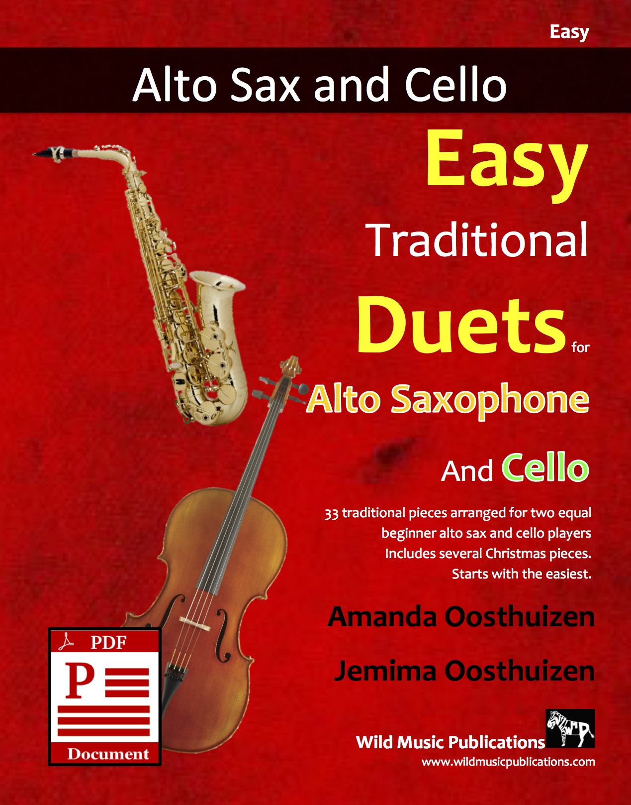 Easy Traditional Duets for Alto Saxophone and Cello Download