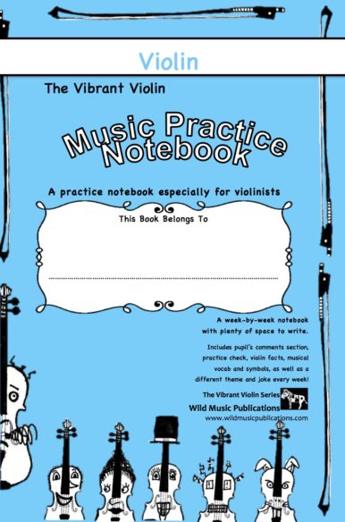The Vibrant Violin Music Practice Notebook