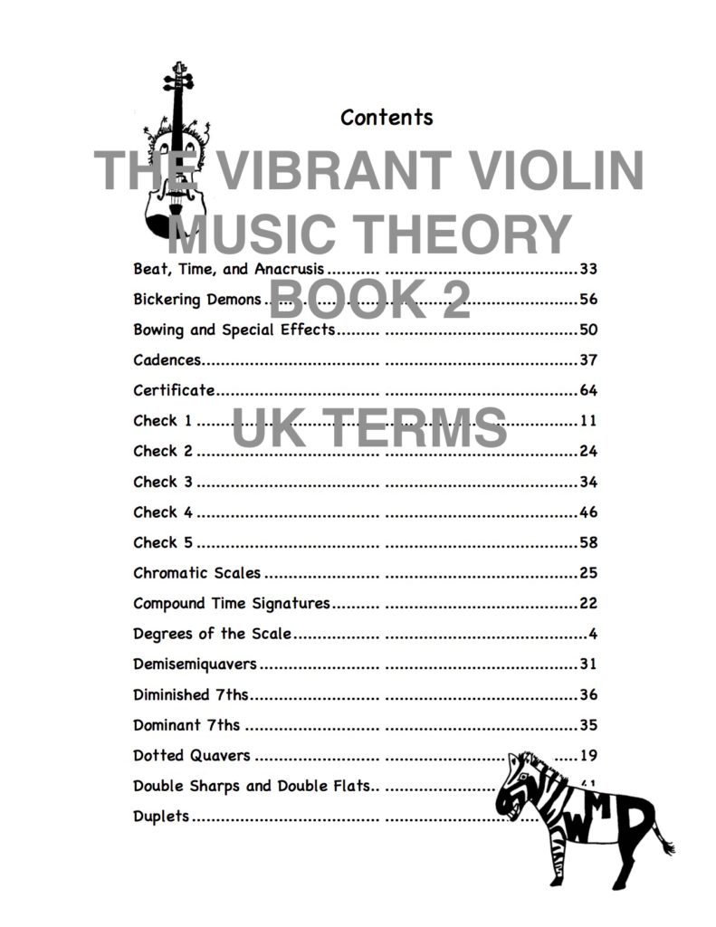 The Vibrant Violin Music Theory Book 2 Wild Music Publications