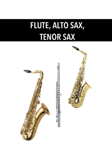 Flute, Alto and Tenor Saxophones