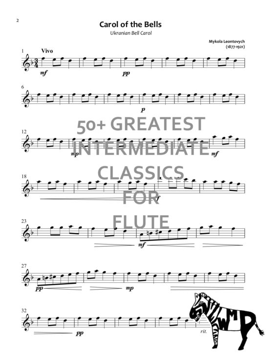 50+ Greatest Intermediate Classics Flute