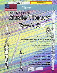 The Flying Flute Music Theory Book 2 - US Terms