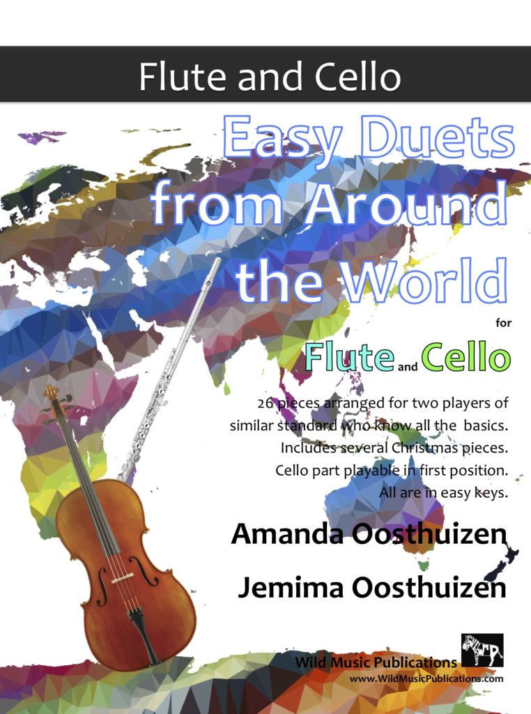 Easy Duets From Around The World For Flute And Cello Wild Music Publications 