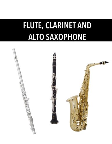 Flute, Clarinet, and Alto Saxophone