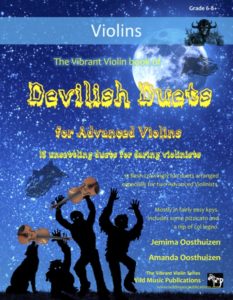 The Vibrant Violin Book of Devilish Duets for Advanced Violins