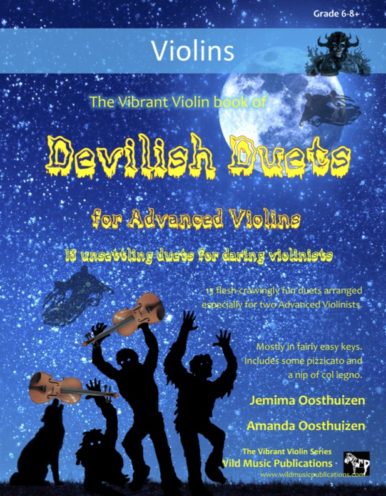 The Vibrant Violin Book of Devilish Duets for Advanced Violins