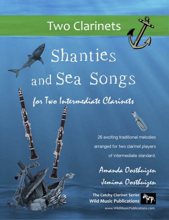 Shanties and Sea Songs for Two Intermediate Clarinets