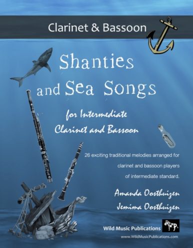 Shanties and Sea Songs for Intermediate Clarinet and Bassoon