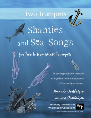 Shanties and Sea Songs for Two Intermediate Trumpets
