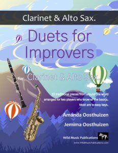 Duets for Improvers for Clarinet and Alto Sax.