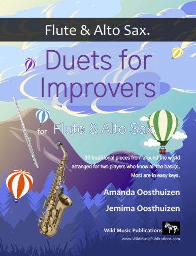 Duets for Improvers for Flute and Alto Sax.