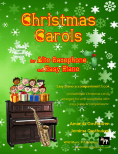 Christmas Carols for Alto Saxophone and Easy Piano
