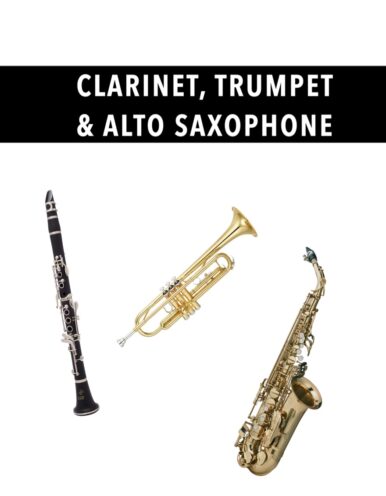 Clarinet, Trumpet & Alto Sax