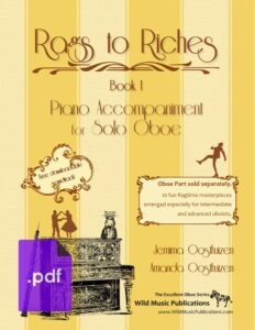 Rags to Riches Book 1 Piano Accompaniment for Solo Oboe