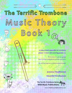 The Terrific Trombone Music Theory Book 1 in Bass Clef