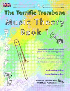 The Terrific Trombone Music Theory Book 1 in Bass Clef